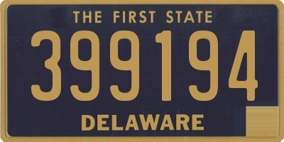 DE license plate 399194