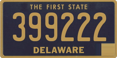 DE license plate 399222