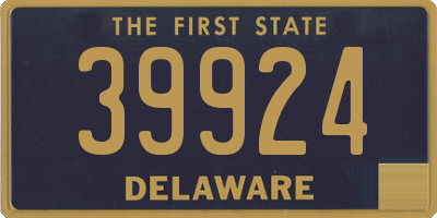 DE license plate 39924