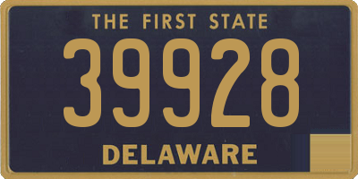 DE license plate 39928