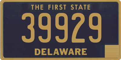 DE license plate 39929