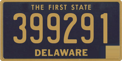 DE license plate 399291