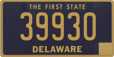 DE license plate 39930