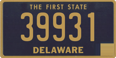 DE license plate 39931