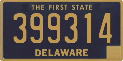 DE license plate 399314