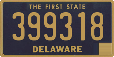 DE license plate 399318