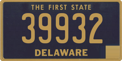 DE license plate 39932