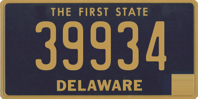 DE license plate 39934