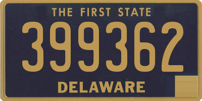DE license plate 399362