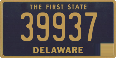 DE license plate 39937