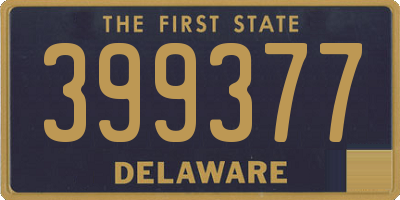 DE license plate 399377