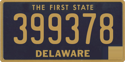 DE license plate 399378