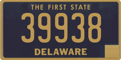 DE license plate 39938