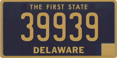 DE license plate 39939