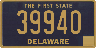 DE license plate 39940