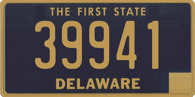 DE license plate 39941
