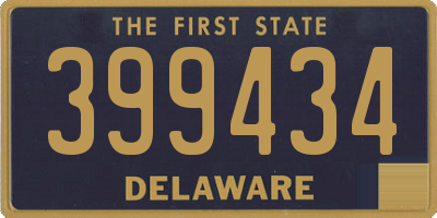 DE license plate 399434