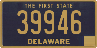 DE license plate 39946