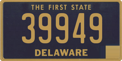 DE license plate 39949