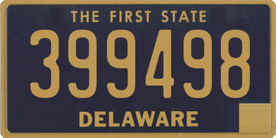 DE license plate 399498