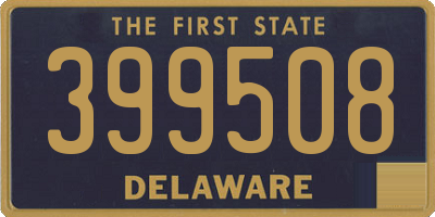 DE license plate 399508