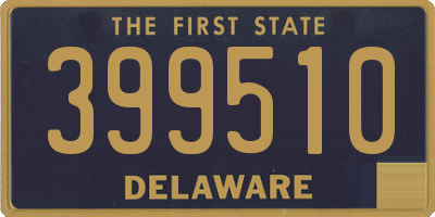 DE license plate 399510