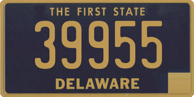 DE license plate 39955