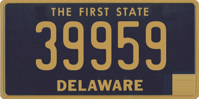 DE license plate 39959