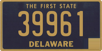 DE license plate 39961