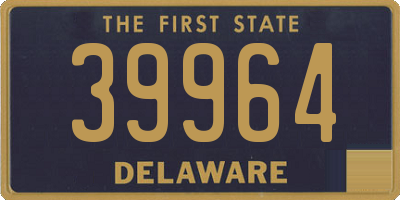 DE license plate 39964