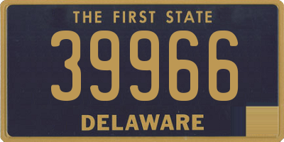 DE license plate 39966