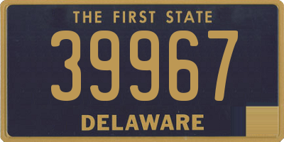 DE license plate 39967