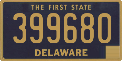 DE license plate 399680