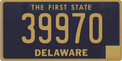 DE license plate 39970
