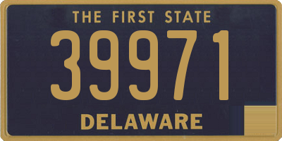 DE license plate 39971