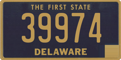 DE license plate 39974