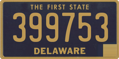 DE license plate 399753