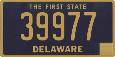DE license plate 39977