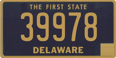 DE license plate 39978