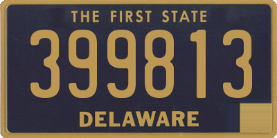 DE license plate 399813