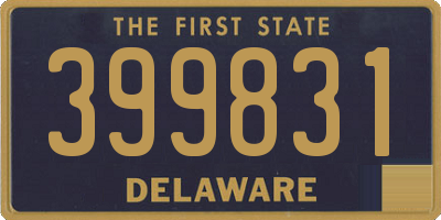 DE license plate 399831