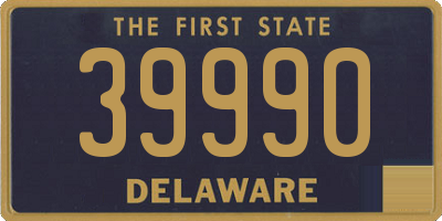 DE license plate 39990