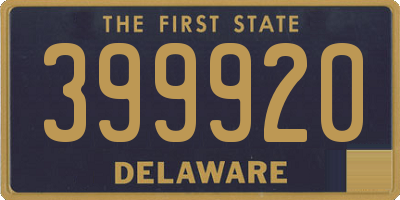 DE license plate 399920