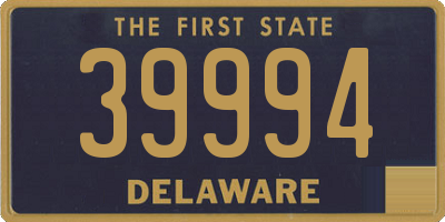 DE license plate 39994