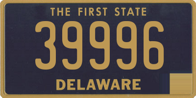 DE license plate 39996