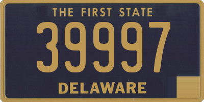 DE license plate 39997