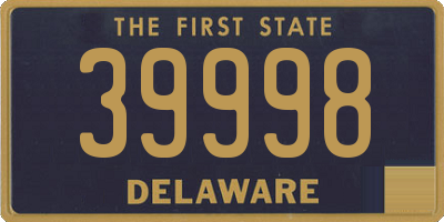 DE license plate 39998