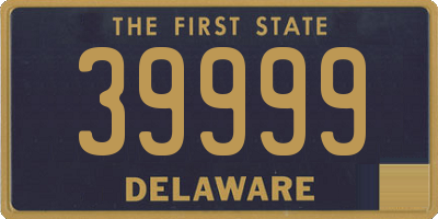 DE license plate 39999