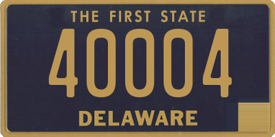 DE license plate 40004