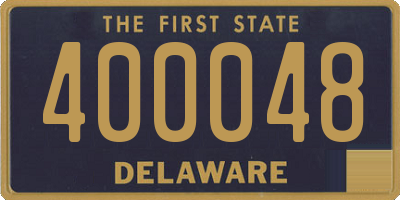 DE license plate 400048